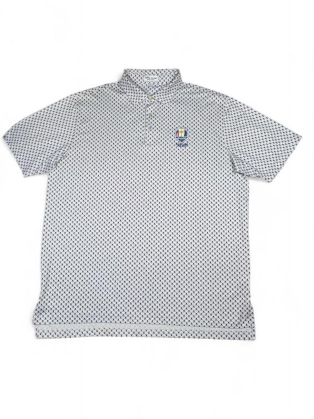 NWOT! Peter Millar Ryder Cup 2020 Whistling Straits White Golf Shirt Men’s XL - Picture 3 of 8